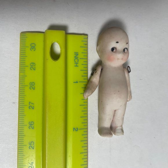 Antique 2” German Bisque Kewpie? Doll circa approx 1800’s - early 1900’s - Picture 12 of 12